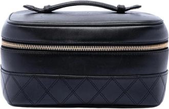 Chanel Pre-owned Leather chanel-bags - Dames - Vintage Handtas - Zwart - ONE Size - Vintage