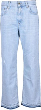 Replay Maijke Straight Jeans - Dames - Regular Fit Jeans - Blauw - W28 - Katoen - Jeans