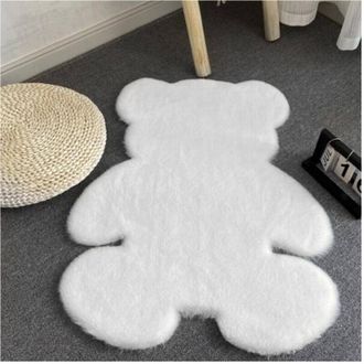 Trade Shop Trade Shop - Tappeto Cute Orsetto Pelliccia Fluffy Vari Colori Living Stanza Da Letto 90x120