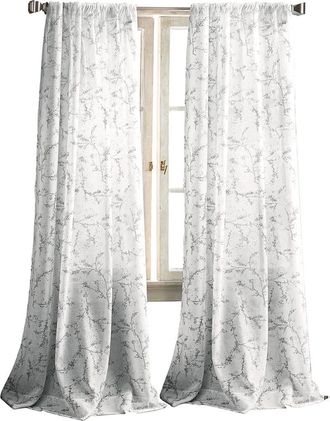 DKNY Promenade Set of 2 Curtain Panels in Pewter at Nordstrom