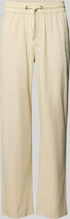 Blend Regular Fit Leinenhose mit Tunnelzug Modell BAY in Sand, Größe XXL