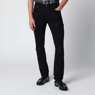 Amiri Jeans skinny strappati in cotone neri