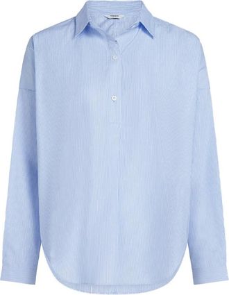 Penn & Ink Blouse - Dames - Blouses & Shirts - Blauw - Maat: XL Katoen
