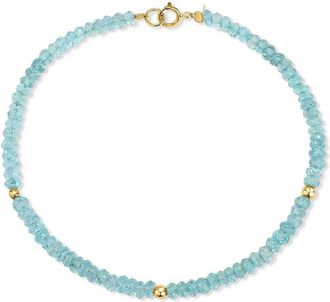 Jewelmak 14K Blue Topaz Bracelet