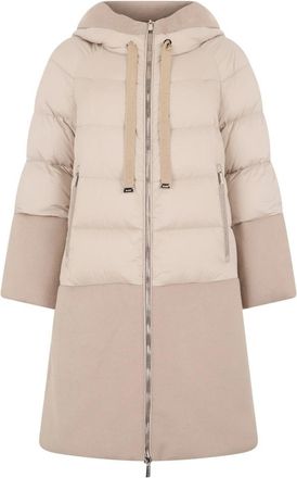 Moorer Noreya Padded Jacket - Dames - Dons jassen - Beige - XS - Wol - Jassen
