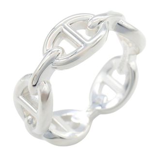 Herm&egrave;s Silver Silver 925 Band Ring (Pre-Owned)