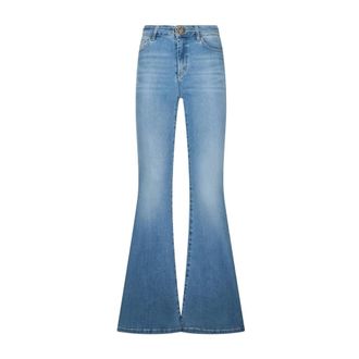 Liu Jo Flared Jeans, female, Blue, Size: W26 Jeans bootcut a vita alta