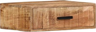 vidaXL Mesita De Noche De Pared Madera Maciza De Acacia 40x30x13,5 Cm Vidaxl