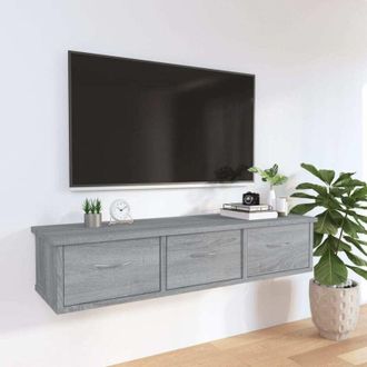 vidaXL Vidaxl - Armario De Pared Madera De Ingenier&iacute;a Gris Sonoma 88x26x18,5 Cm