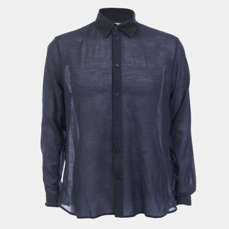 Off-white Mens Off White Embroidered Silkjer Round Shirt in Black