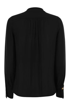 Elisabetta Franchi Georgette Shirt Met Charms En Logo