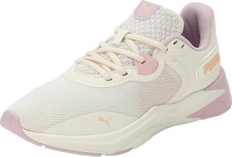 Puma Unisex Disperse Xt 3 KnitRoad Running Shoe, Warm White Grape Mist Peach Fizz, 36 EU