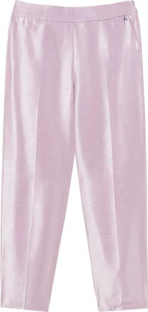 Twin-Set Pantaloni con zip e piega stirata - Rosa