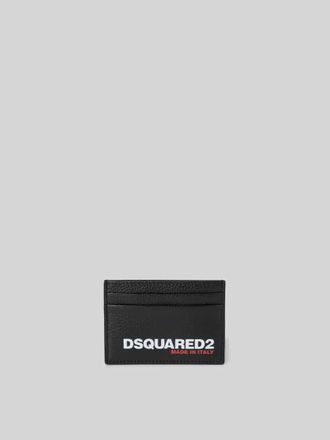 Dsquared2 Kartenetui aus echtem Leder in Black, Gr&ouml;&szlig;e 1