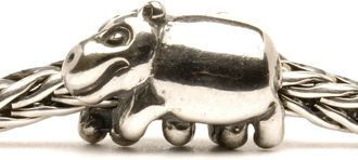 Trollbeads Womens Hippopotamus Bead In Silver