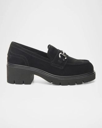 Nero Giardini 60mm Suede Bit Loafers