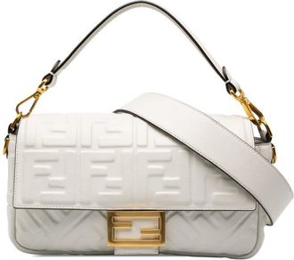 Fendi Pre-owned Fendi Zucca Embossed Leather Baguette Satchel Ladies LVMBSJJPB9MTV63P