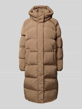 Superdry Steppmantel mit Kapuze und Eingrifftaschen in Beige, Gr&ouml;&szlig;e L