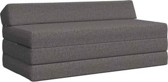 vidaXL Sof&aacute; Cama Plegable Gris Claro 120 X 60 X 49 Cm Tela Vidaxl