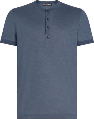 Dolce & Gabbana T-shirt Henley - Blu
