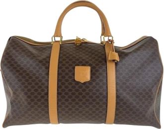 Celine Pre-owned Weekend Bags, female, Brown, Size: ONE SIZE Pre-owned Plastic celine-bags