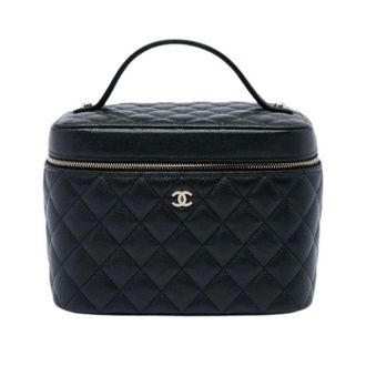 Chanel Pre-owned Vanity Bag - Dames - Pre-owned - Zwart - Maat: ONE Size Leer