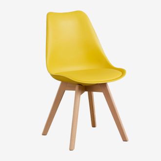 Sklum Silla De Comedor En Polipropileno Y Madera De Haya Nordic Sklum