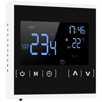 OEM Termostato Para Calefacci&oacute;n El&eacute;ctrica Por Suelo Radiante, Temperatura Programable Y Pantalla Lcd Con Doble Control De Temperatura, Cable De Sensor Ext