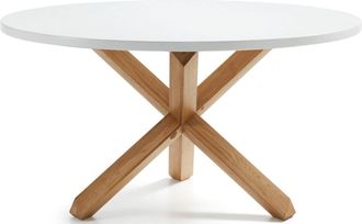 K Home Runder Esstisch Lotty &oslash; 135 cm - Weiss