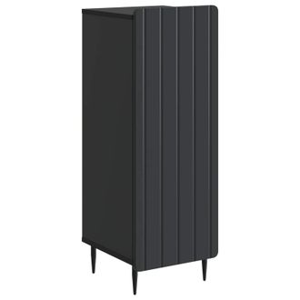 vidaXL Aparador Negro 34,5 X 33 X 92 Cm Madera De Ingenier&iacute;a Vidaxl