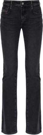 Diesel Black Slim Mid Rise Jeans