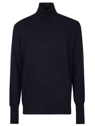 Ballantyne Plain Fine Knit Cashmere Turtleneck