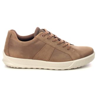 Ecco Ecco Byway 501594 Leather Mens Lace Up Trainers - Camel Camel - Size:UK 10.5-11