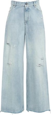 Golden Goose Blauwe Jeans met Wijde Pijpen - Dames - Loose Fit Jeans - Blauw - W30 - Jeans