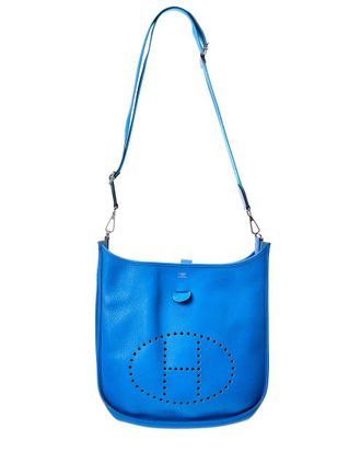 Herm&egrave;s Hydra Taurillon Clemence Leather Amazone Evelyne III GM (Authentic Pre-Loved)