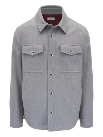 Brunello Cucinelli shirt-style pocket jacket - Grey