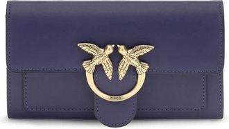 Pinko Love One Portafoglio in Pelle - - Accessories - Donna - Blu - ONE SIZE