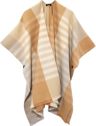 Echo Gramercy Plaid Ruana in Pebble at Nordstrom