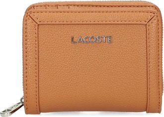 Lacoste textured zip wallet - Brown