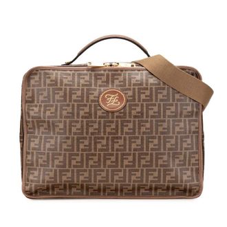 Fendi Pre-owned Fendi Zucca Coated Canvas Karligraphy Travel Bag Ladies 7VV138 A8V4 P 199 8465