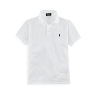 Polo Ralph Lauren Tops, Heren, Wit, S, Wit Poloshirt met Blauw Logo