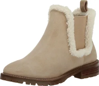 Steve Madden Leopold Tan Suede Fur LEOP02S1-TAN Womens