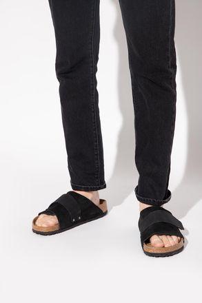 Birkenstock Kyoto Slides, Mens, Black