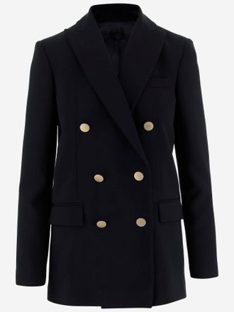 F.it Zweireihige Jacke aus Stretch-Nylon