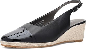 David Tate Scarlet Womens Sandals Black Leather/Patent Leather : 10.5 WW (EE)