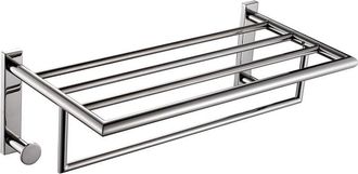 Gedy Mensola portasciugamani doppia da muro in acciaio inox aisi 304 Gedy 5035 serie project Cromato