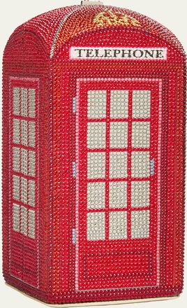 Judith Leiber London Call Phone Booth Clutch Bag