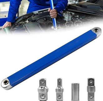 OEM Juego De Llaves Multifuncionales - Extensor De Llave De Carraca Con Adaptador De Accionamiento - Azul