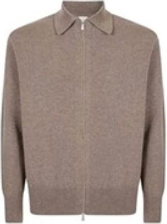 Eleventy Maglia Full Zip - Heren - Vesten - Groen - S - Kasjmier - Truien & Vesten