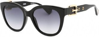 Moschino Sunglasses Square Full Rim, Black Frame And Dark Grey Gradient Lens Mos143/s08079O